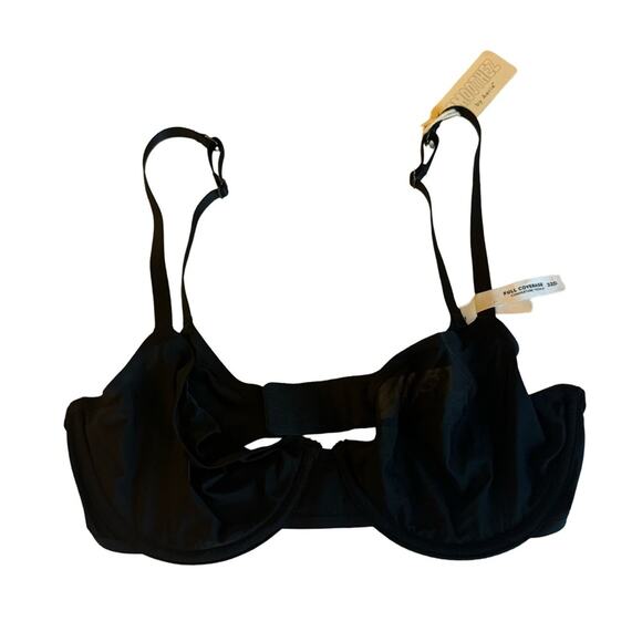 Smoothez by aerie The Full Coverage Mesh Bra - Black 32D - Picture 1 of 5